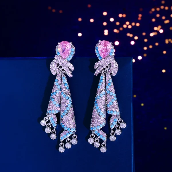 turquoise long earrings