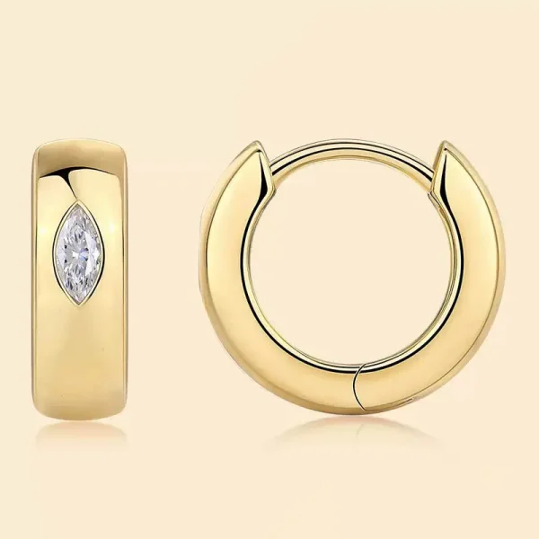 Diamond Huggie Earrings