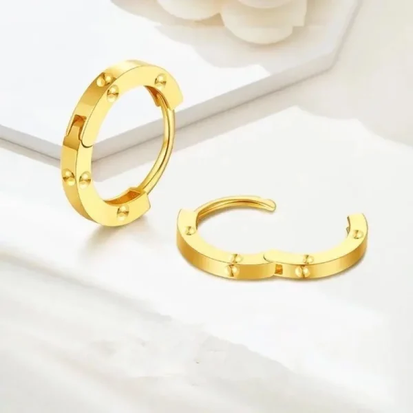 18K Gold Simple Earring Clasp