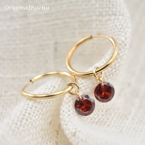 14K Gold Filled Hoop Earrings