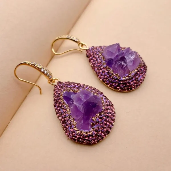Y·YING Amethyst earrings