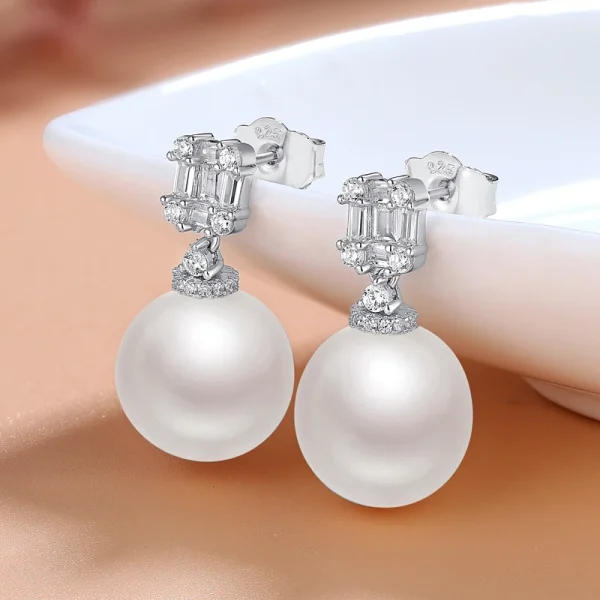 shell pearl earrings