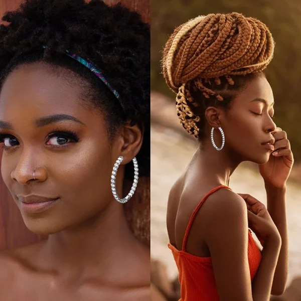 big circle hoop earrings