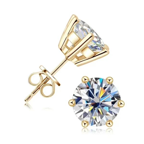 Moissanite Diamond Stud Earring