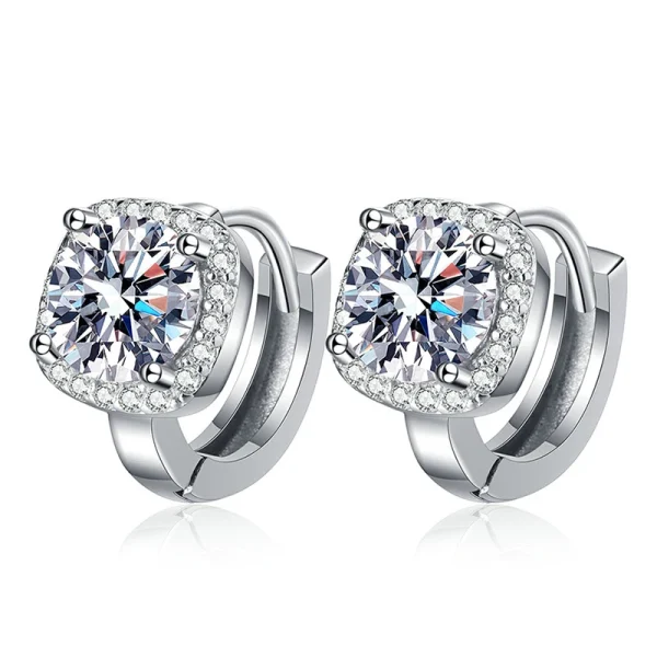 boucles d'oreilles chic moissanite