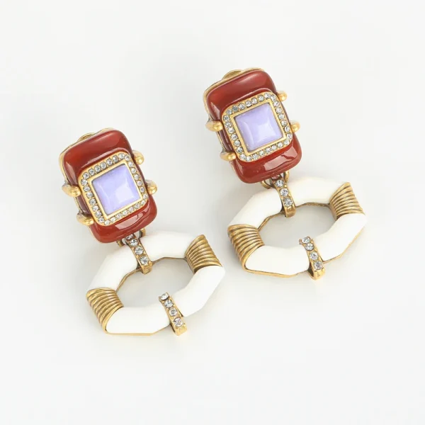 Vintage geometric earrings