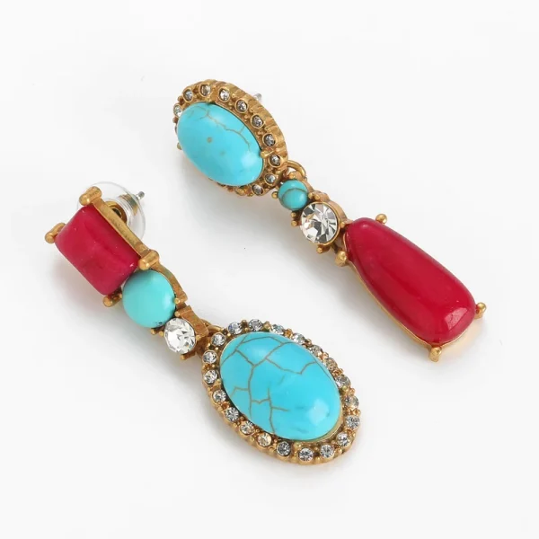 Earrings shic turquoises