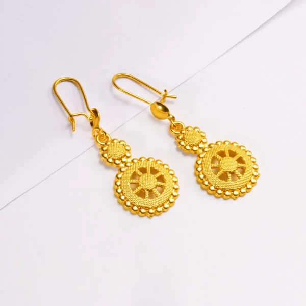 24K gold tassel earrings