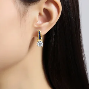 Certified D Color VVS1 2ct 8mm Moissanite Diamond Earrings