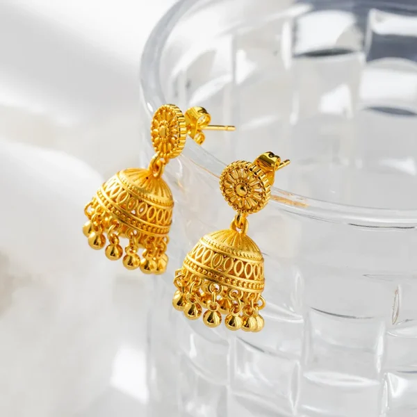 tassel earrings 24k color gold