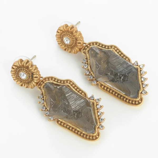 vintage sunflower earrings