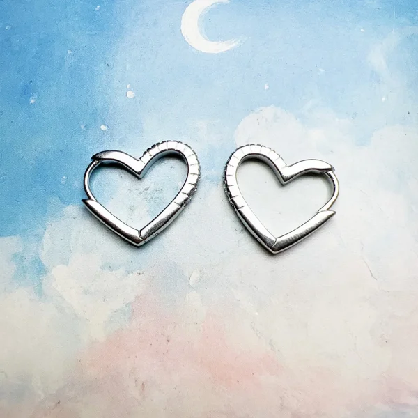 hoop earring heart