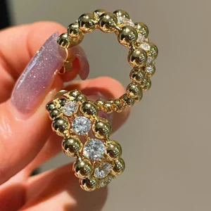 Silve Color Gold Plated Earrings